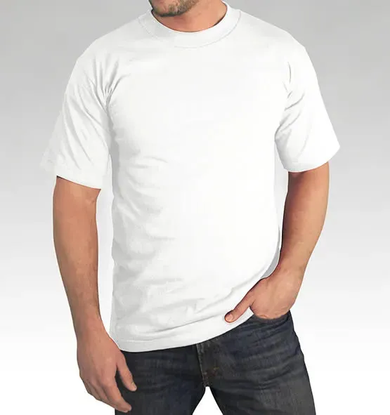 Standard Colored Heavyweight 100% Cotton T-Shirt - Big Sizes