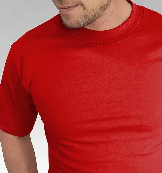 Standard Colored Heavyweight 100% Cotton T-Shirt - Big Sizes