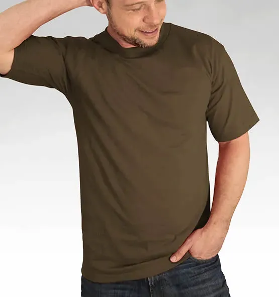 Standard Colored Heavyweight 100% Cotton T-Shirt - Big Sizes