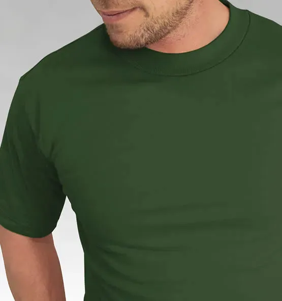 Standard Colored Heavyweight 100% Cotton T-Shirt - Big Sizes