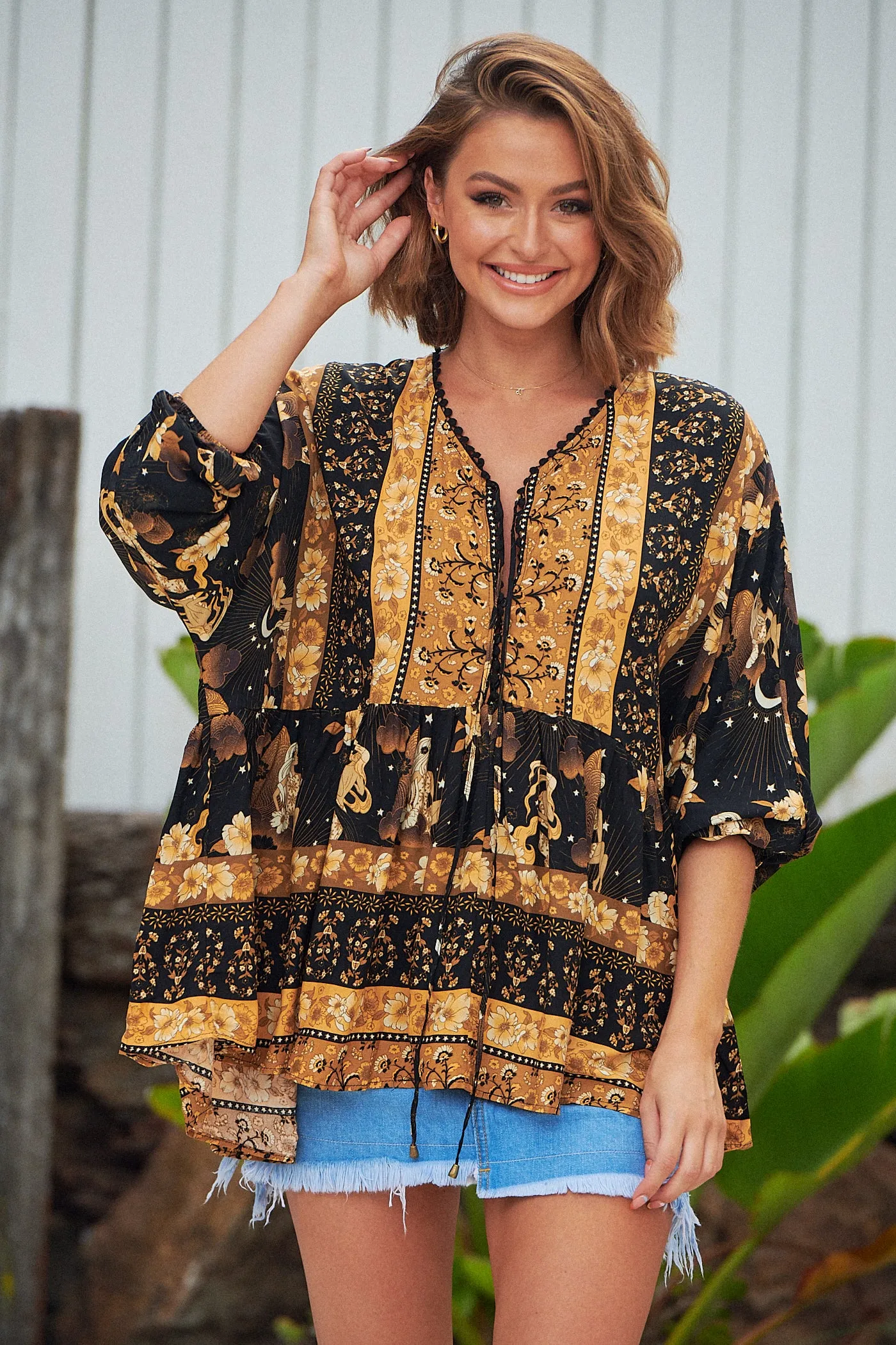 Starry Print Chloe Top