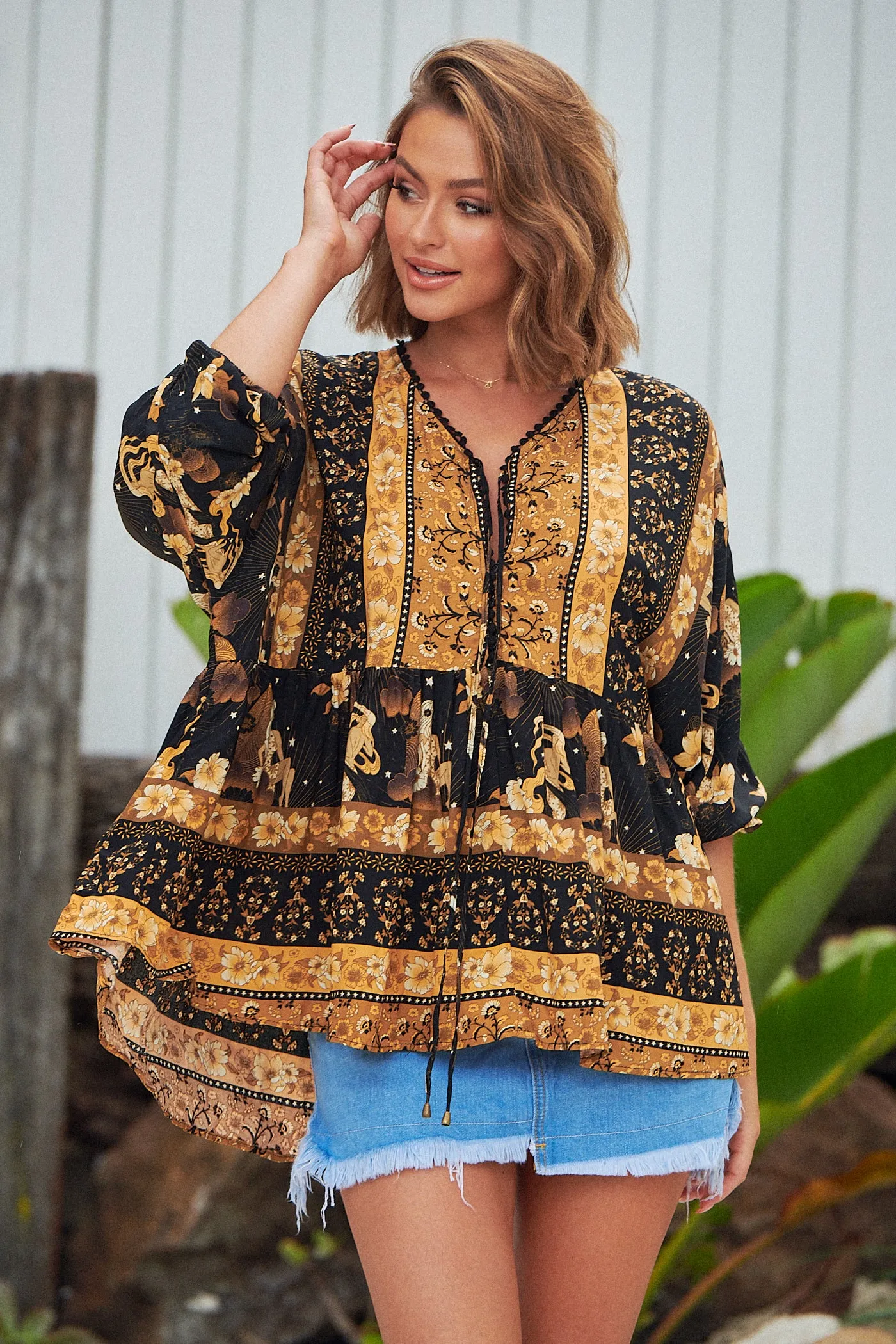 Starry Print Chloe Top