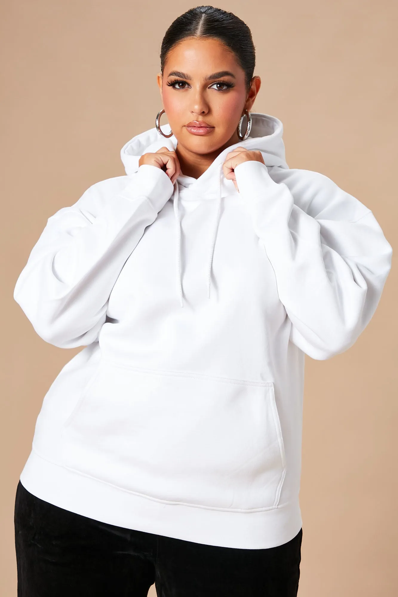 Stole Your Boyfriend's Oversized Hoodie - White