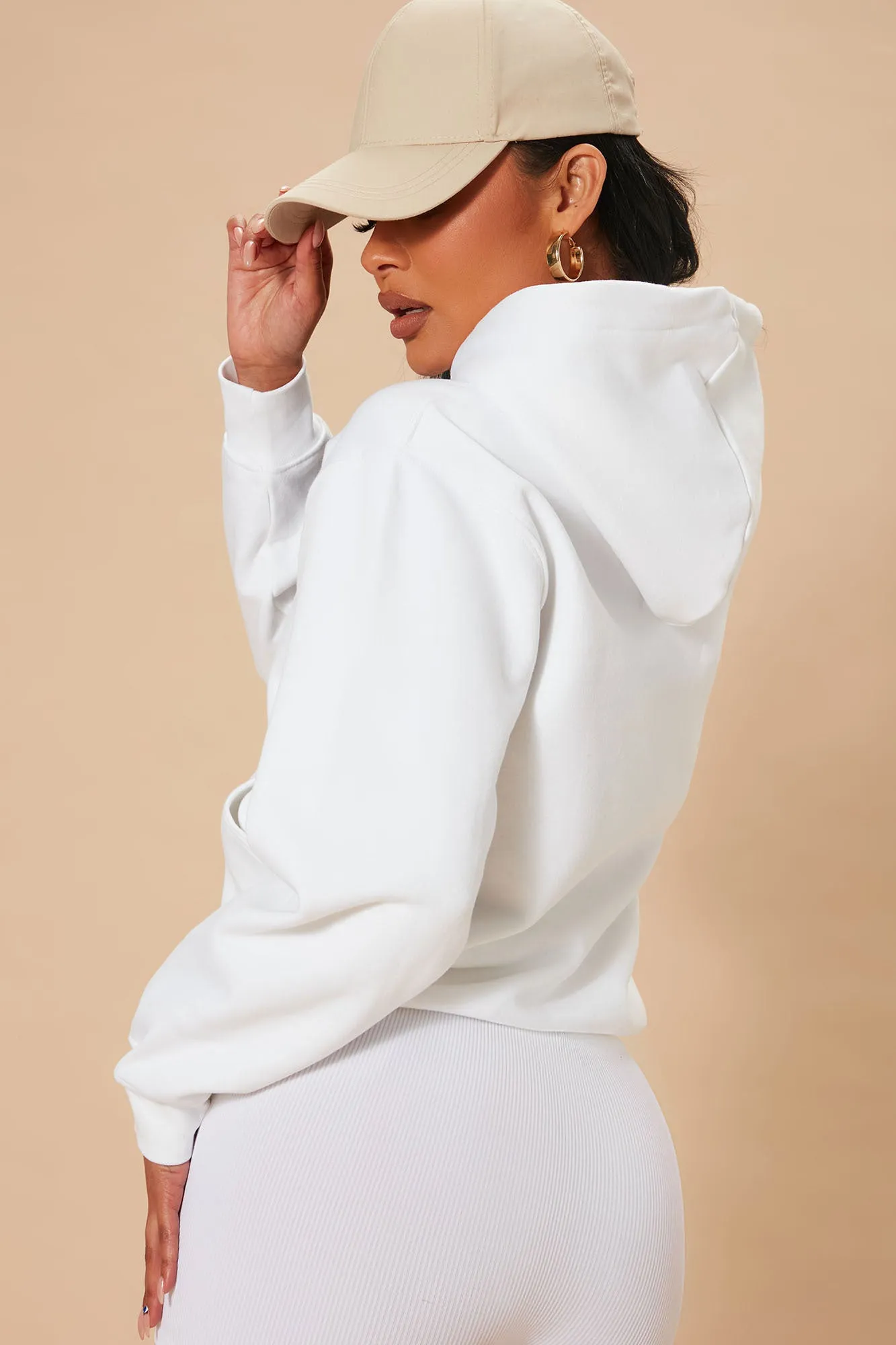 Stole Your Boyfriend's Oversized Hoodie - White