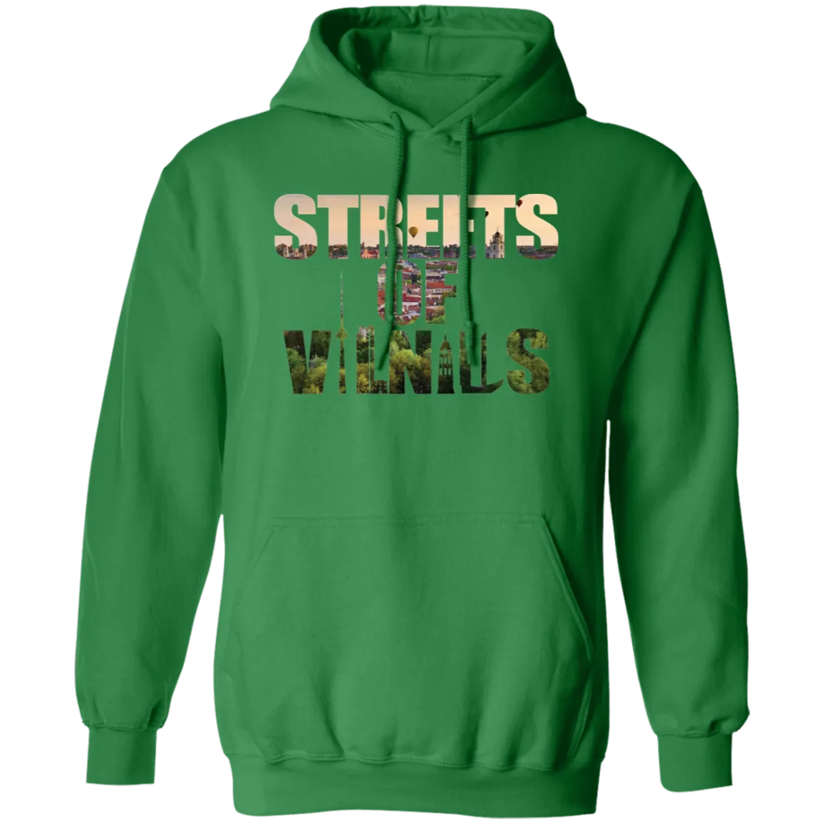 Streets of Vilnius - Men/Women Unisex Comfort Pullover Hoodie
