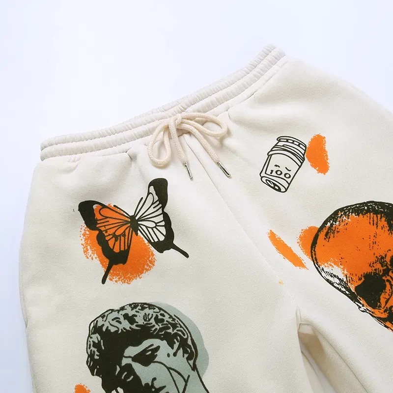 Streetwave High-Rise Drawstring Graphic Print Jogger Pants