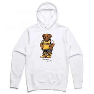 Streetwear on Demand BIGGIE BADBOY BEAR HOODIE WHITE