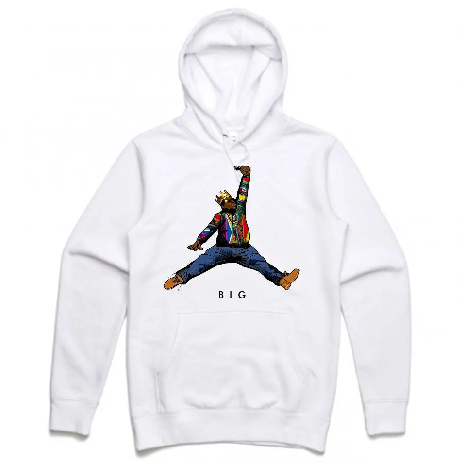 Streetwear on Demand BIGGIE JMPMN HOODIE WHITE