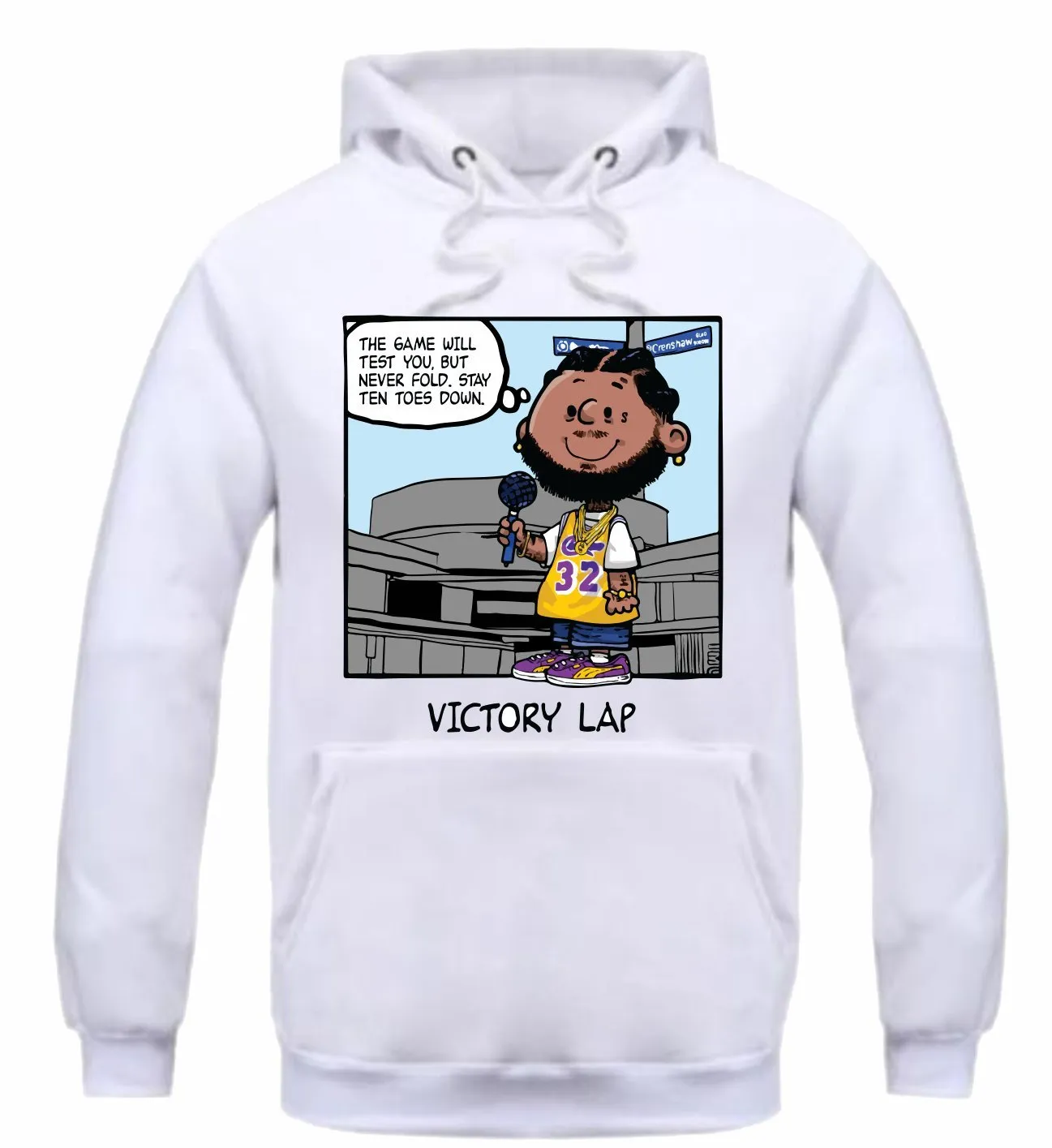 Streetwear on Demand PNUTS VICTORY LAP HOODIE WHITE