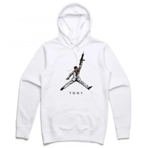 Streetwear on Demand SCARFACE JMPMN HOODIE WHITE