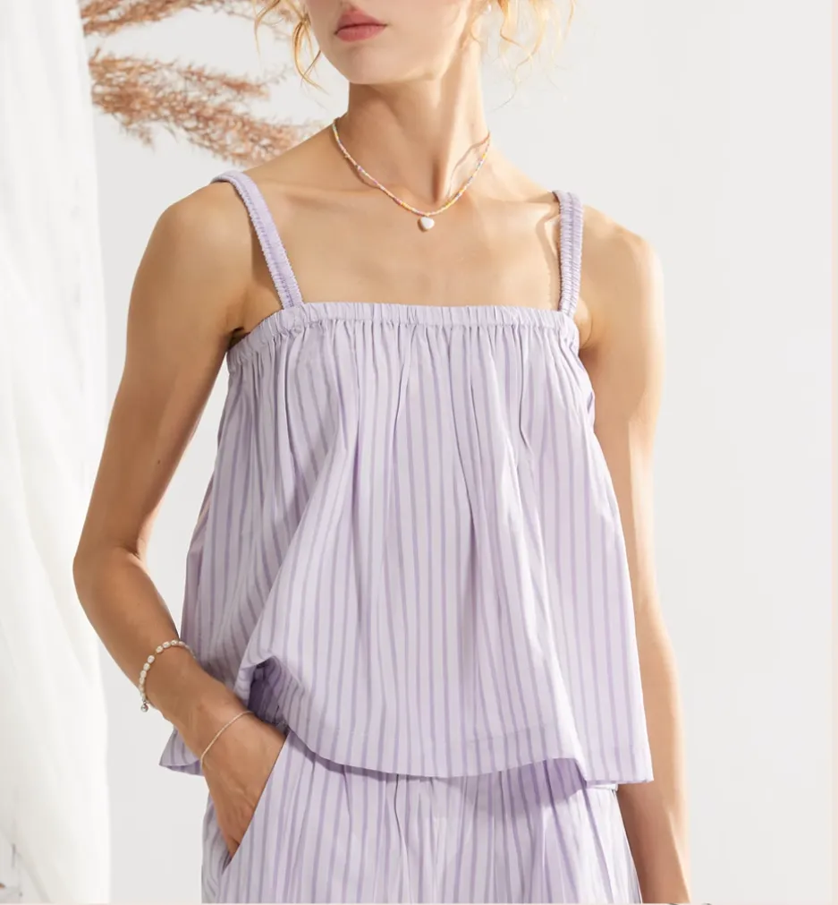Stripe Ruffle 2P Set