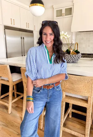 Striped Serenity Dolman Top