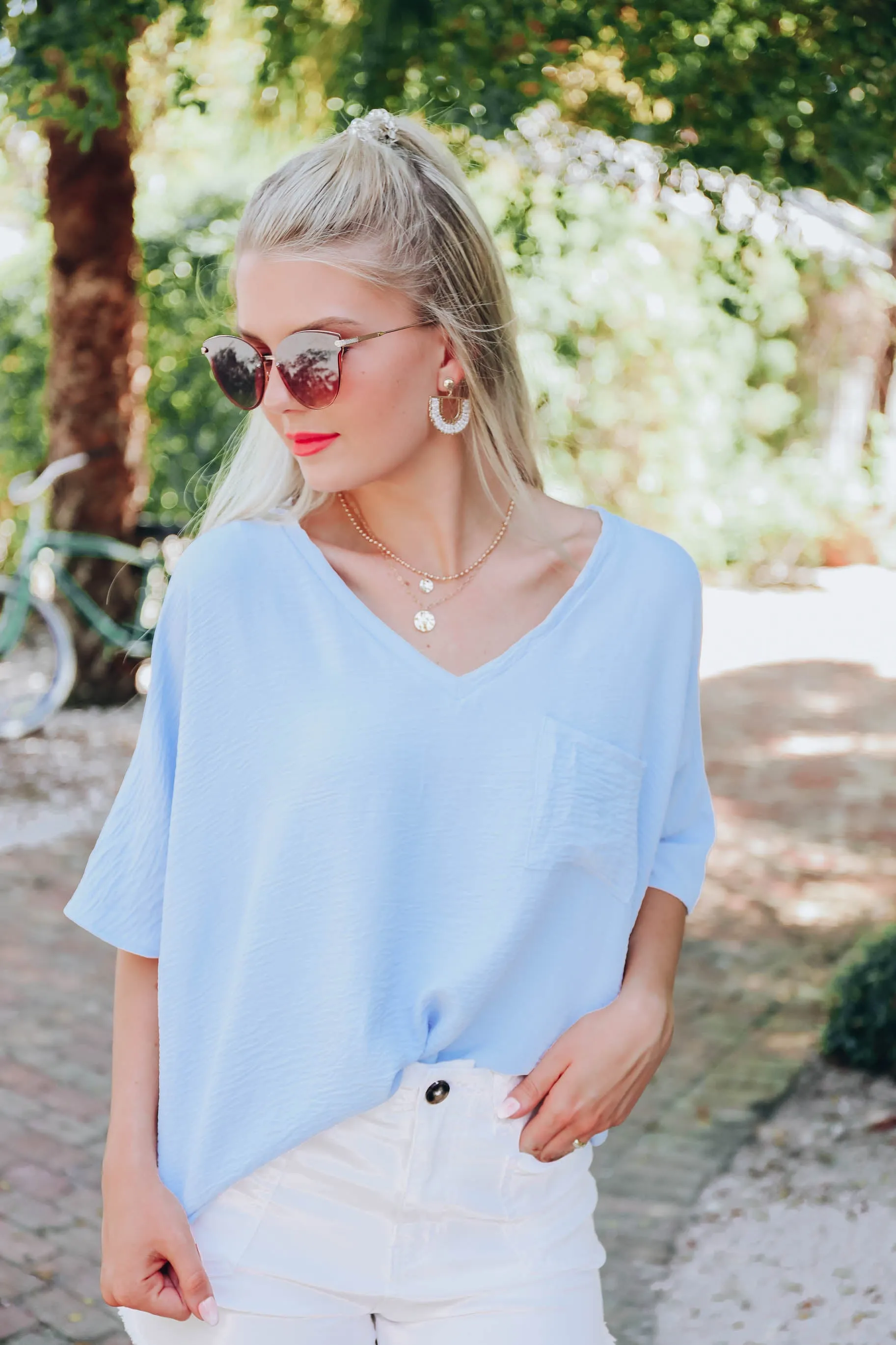 Summer Breaking Top - Periwinkle