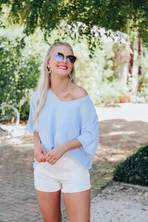 Summer Breaking Top - Periwinkle