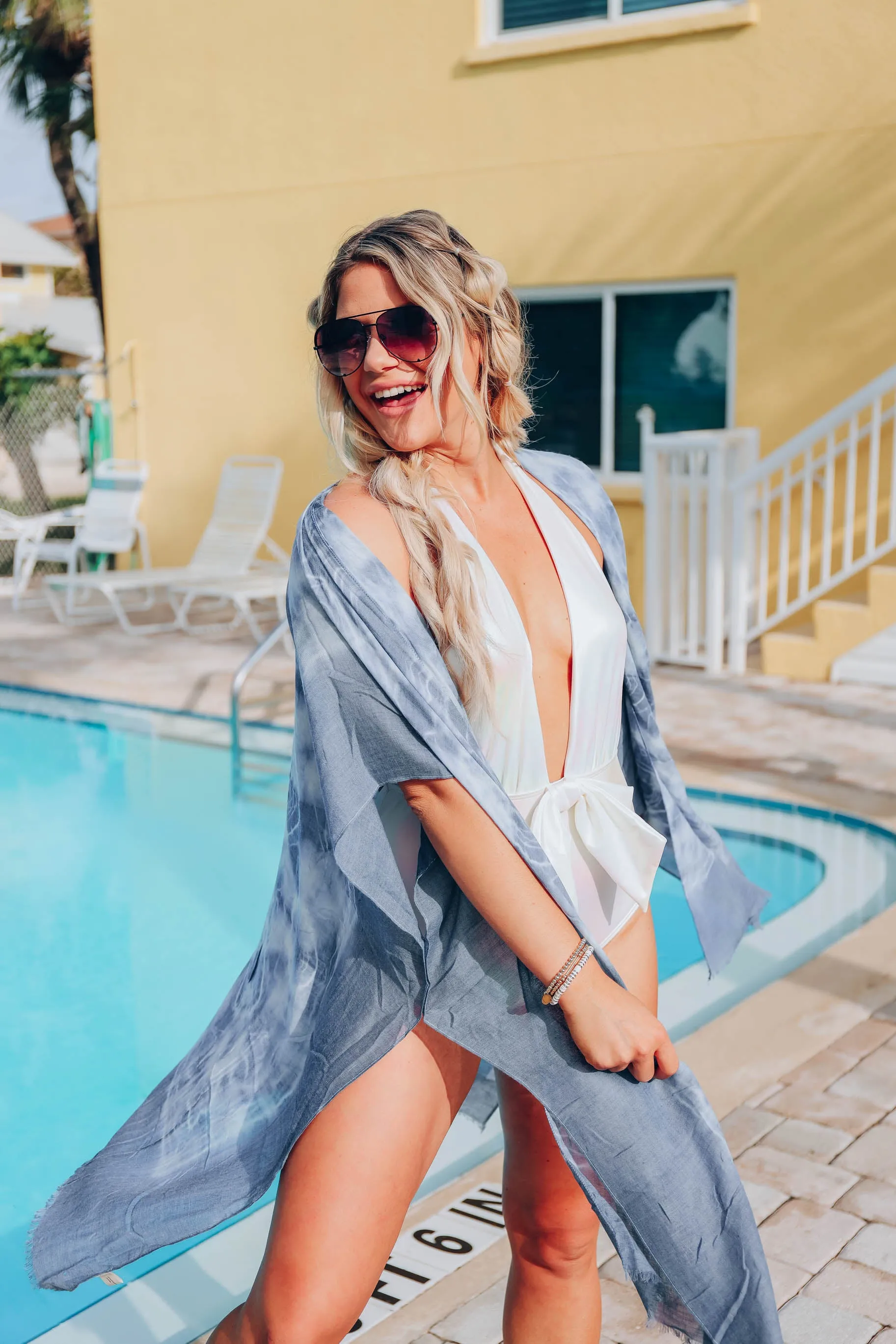 Summer Clouds Kimono