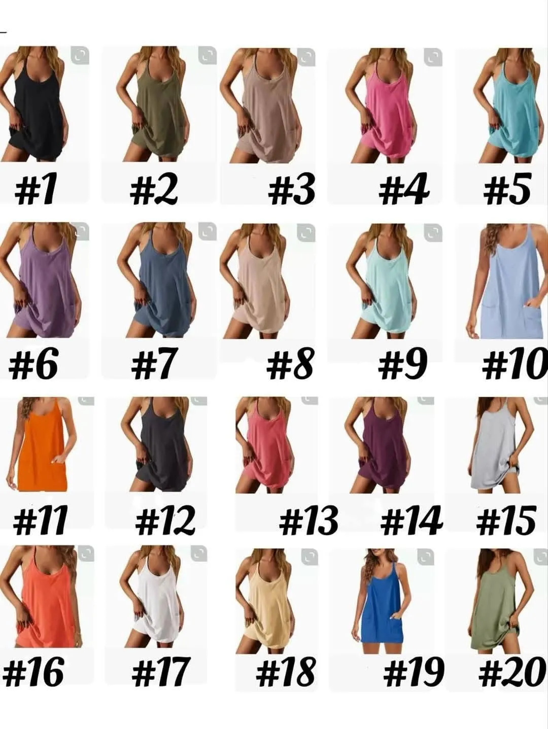 Summer flowy dress with shorts 1-14