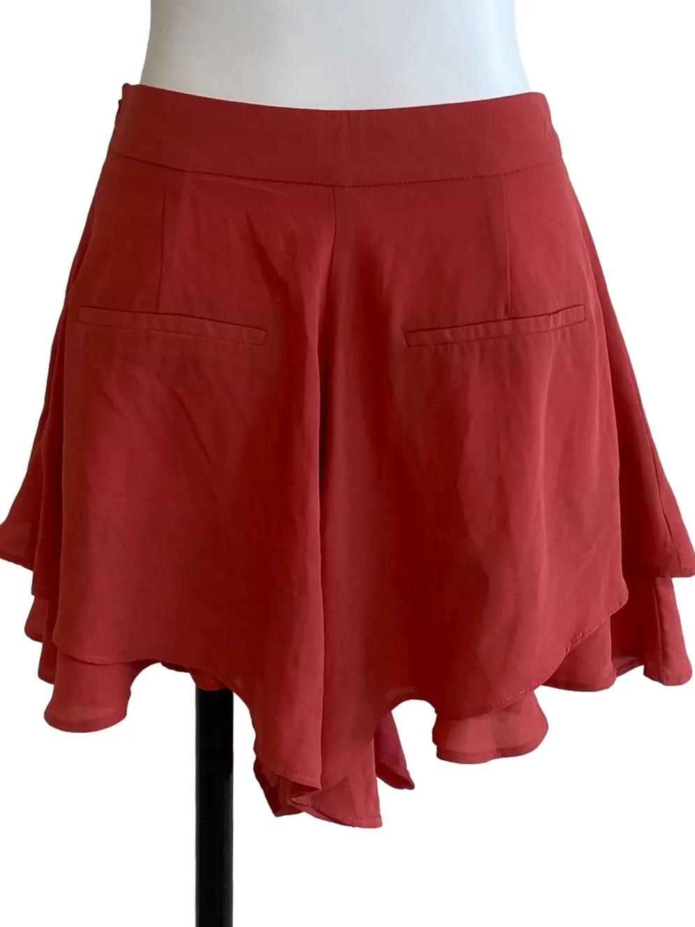 Sunrise Orange Flowy Skorts