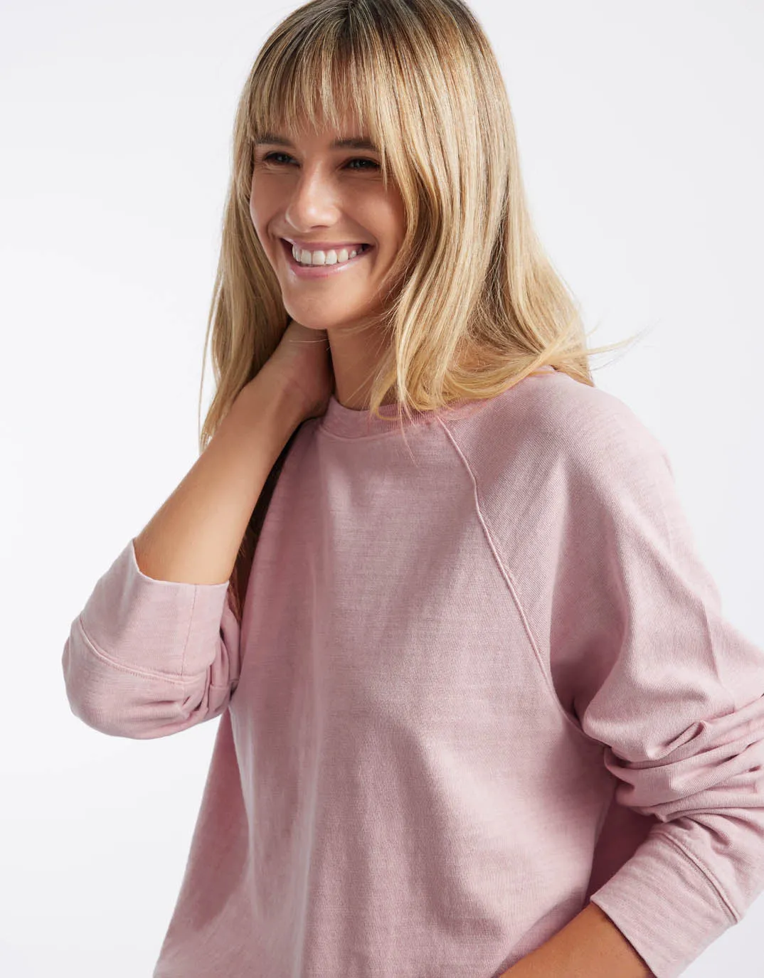 Sunset Throw On Top - Dusty Pink