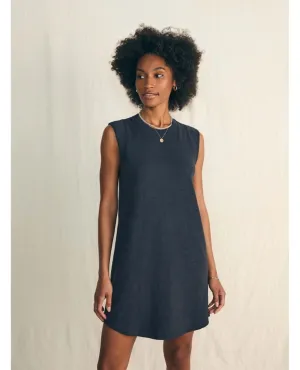 Sunwashed Slub Muscle Dress Washed Black