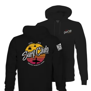 SURF CLUB TAG & BACK BLK HOODIE