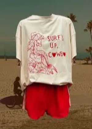 Surfs Up Cowboy T-Shirt & Shorts Set