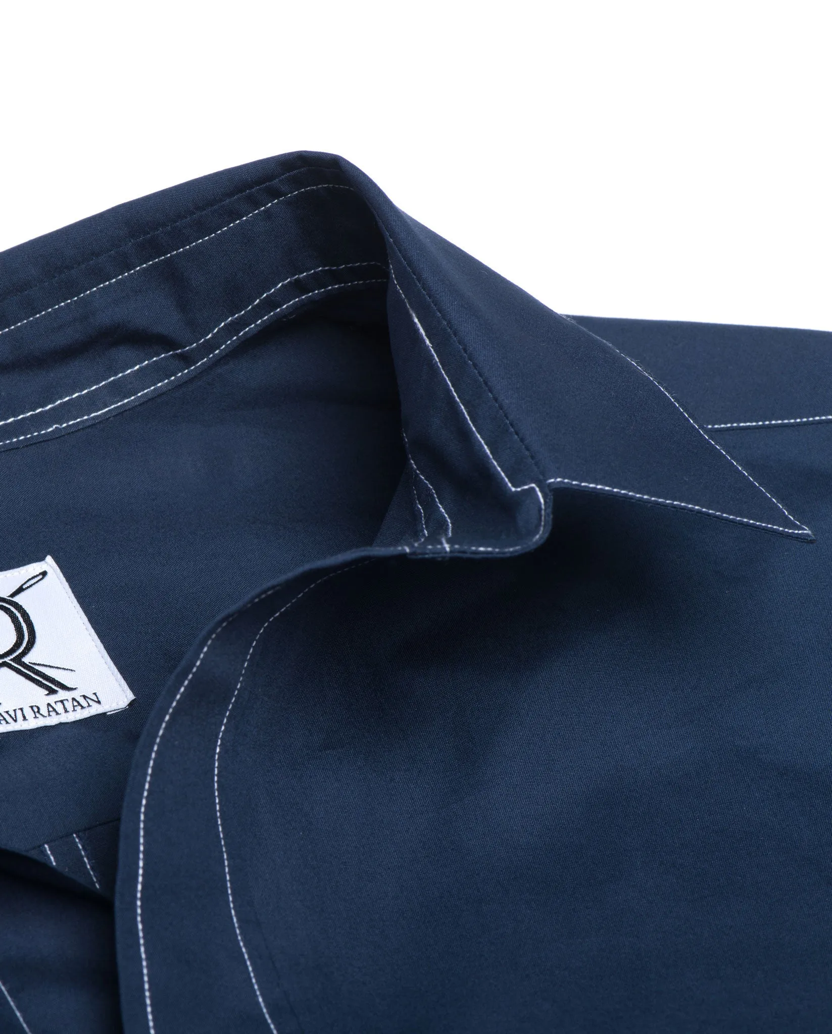 Tailored - Navy with White Stitch