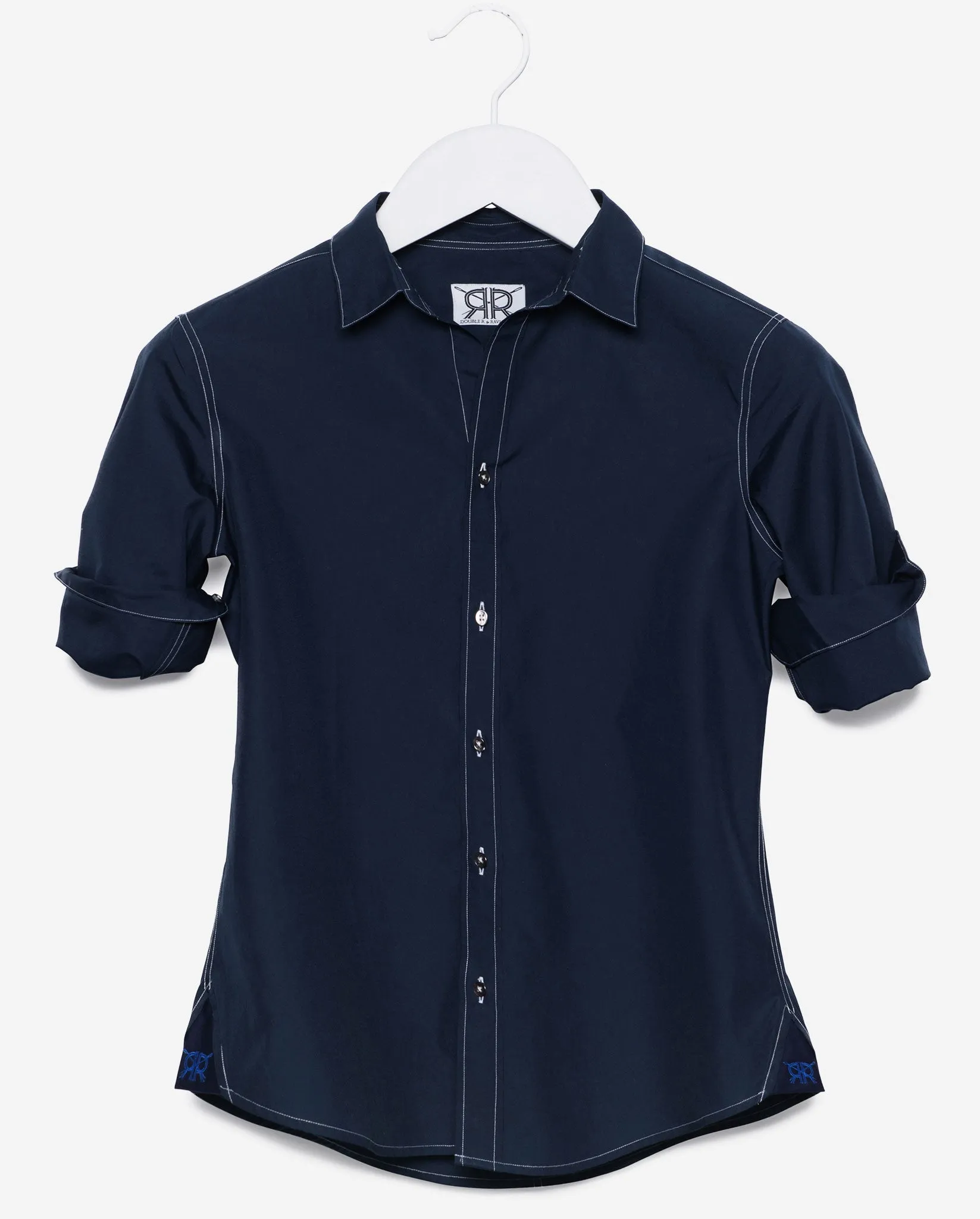Tailored - Navy with White Stitch
