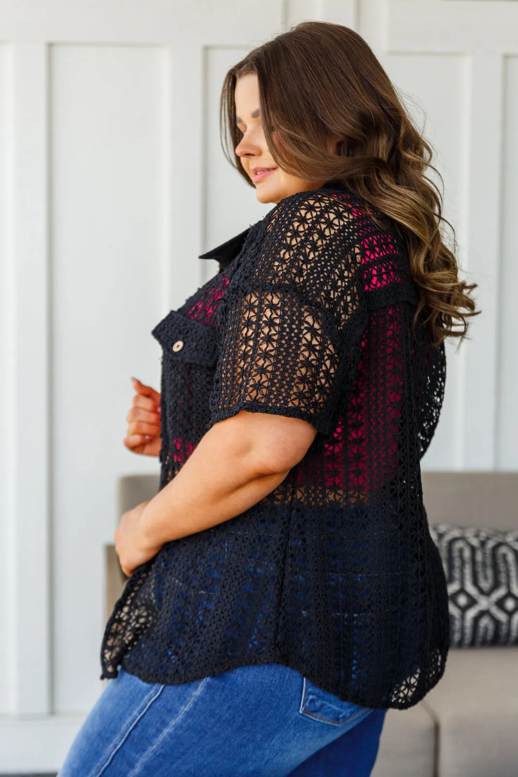 Talk of the Town Crochet Set in Black