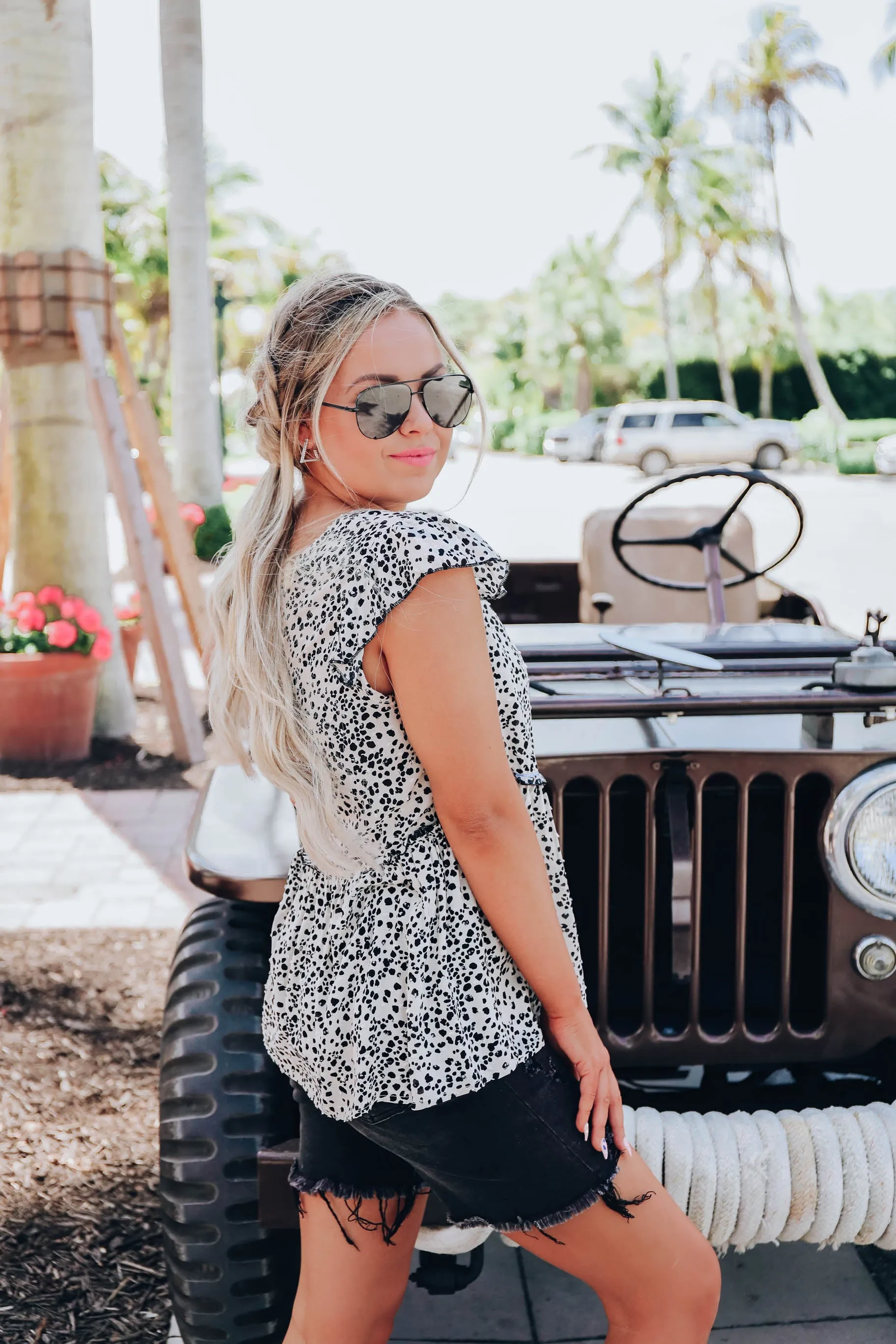 Tara Ruffle Sleeve Blouse