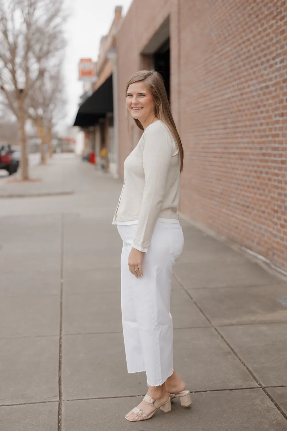 Taylor Button Down Sweater Combo Top