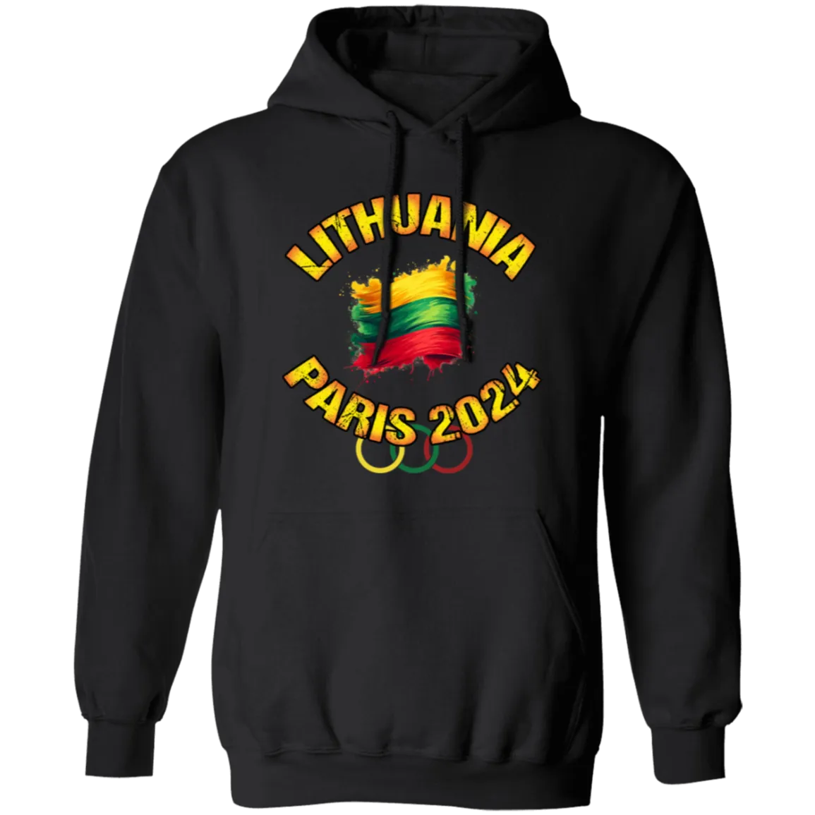 Team Lithuania 2024 Olympics - Men/Women Unisex Comfort Pullover Hoodie