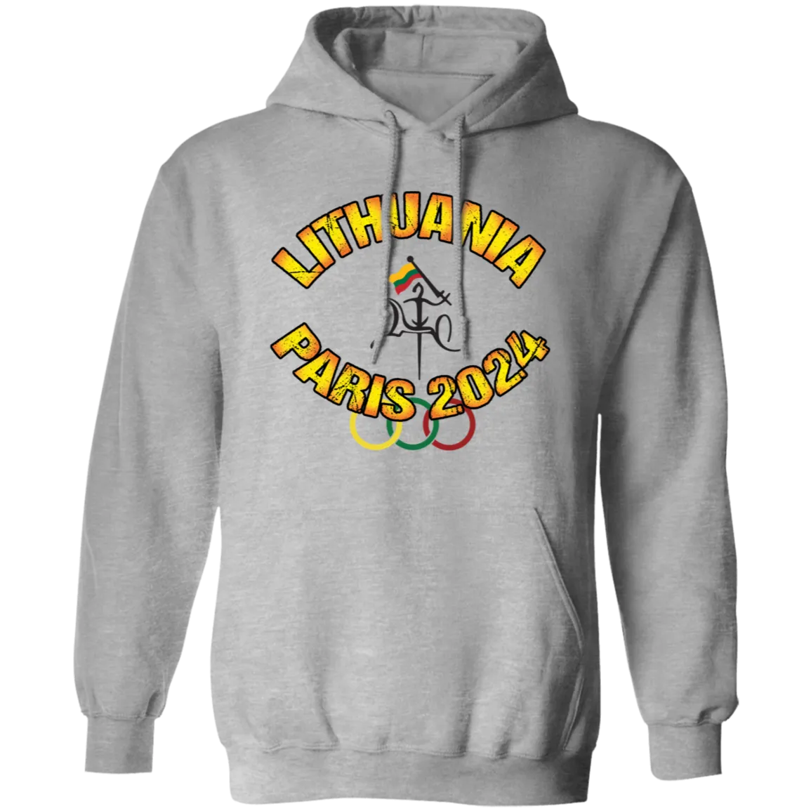 Team Lithuania 2024 Vytis - Men/Women Unisex Comfort Pullover Hoodie
