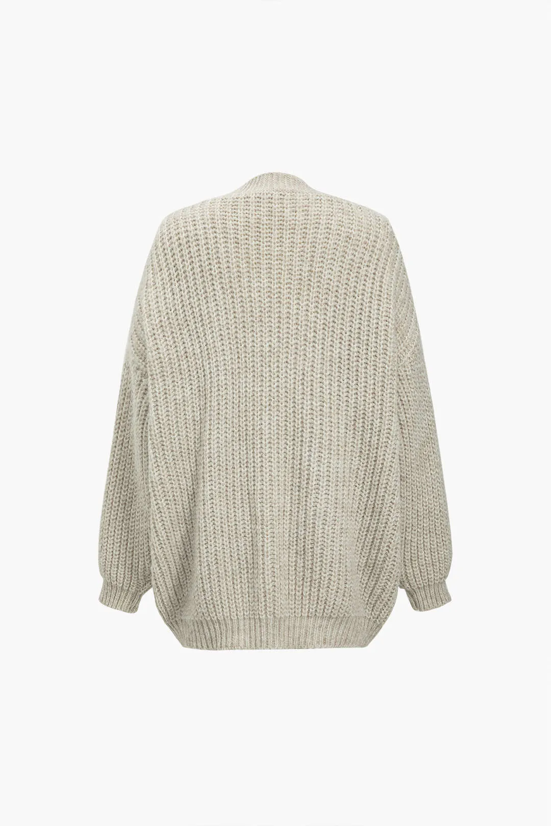 Terri - Denim Patchwork Button Pocket Woman's Cardigan