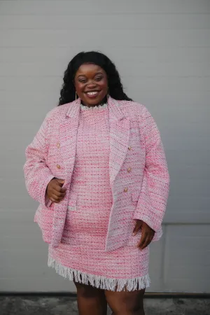 Tessa Tweed Double Breasted Blazer