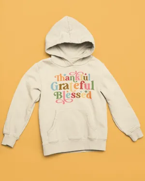 THANKFUL GRATEFUL BLESSED SOFT STYLE HOODIE