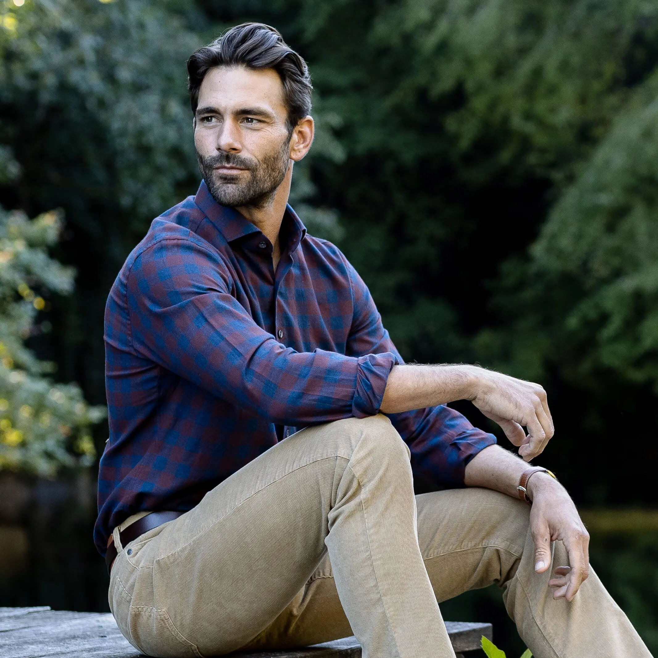 The Bordeaux Sylvan Soft Twill Custom Shirt