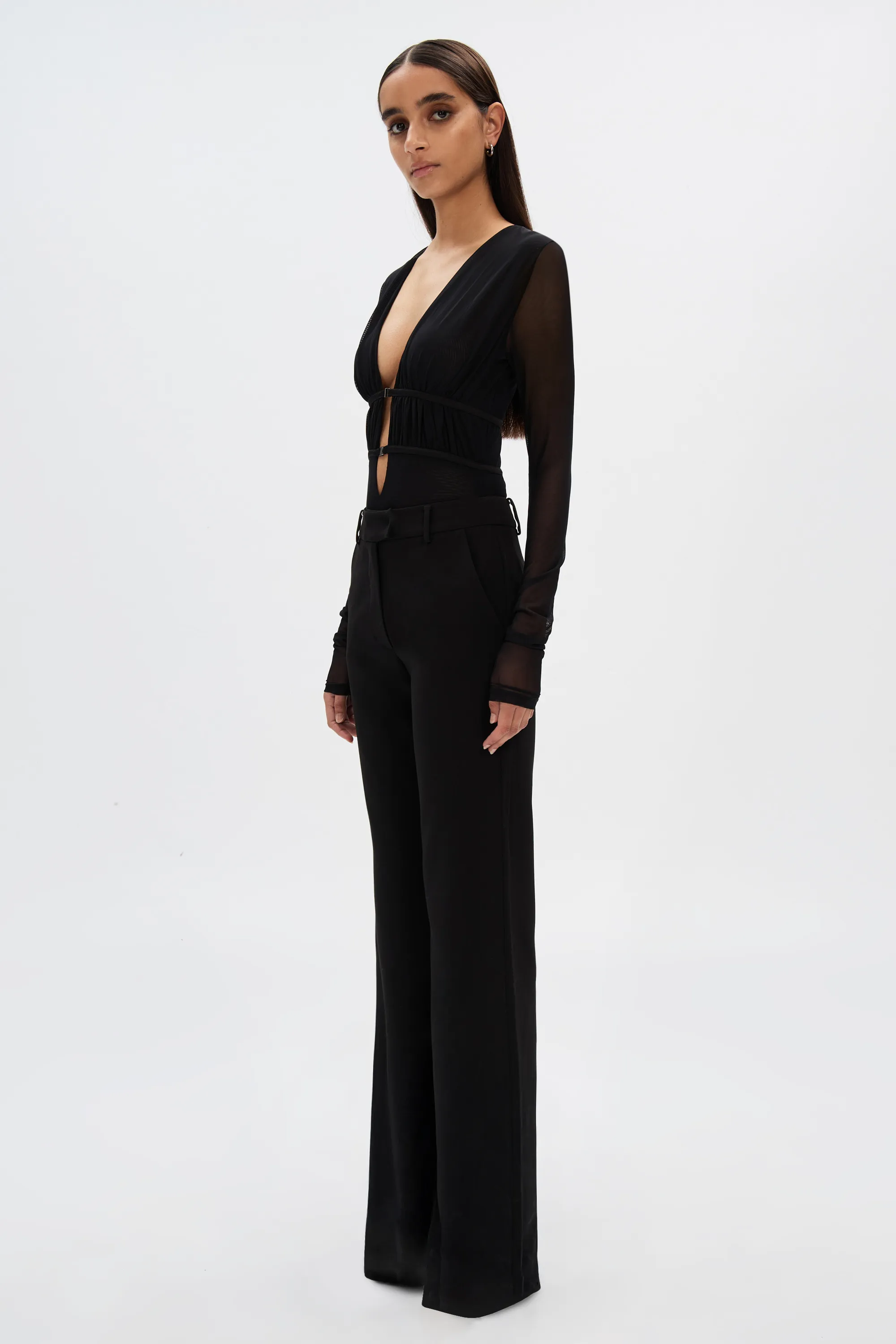 THE 'CELINE' MESH BODYSUIT