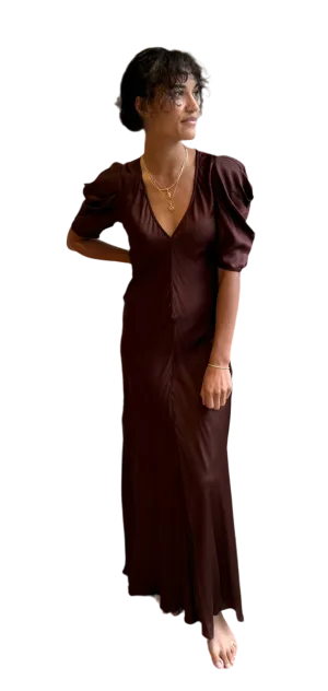 The Century Dress in brown