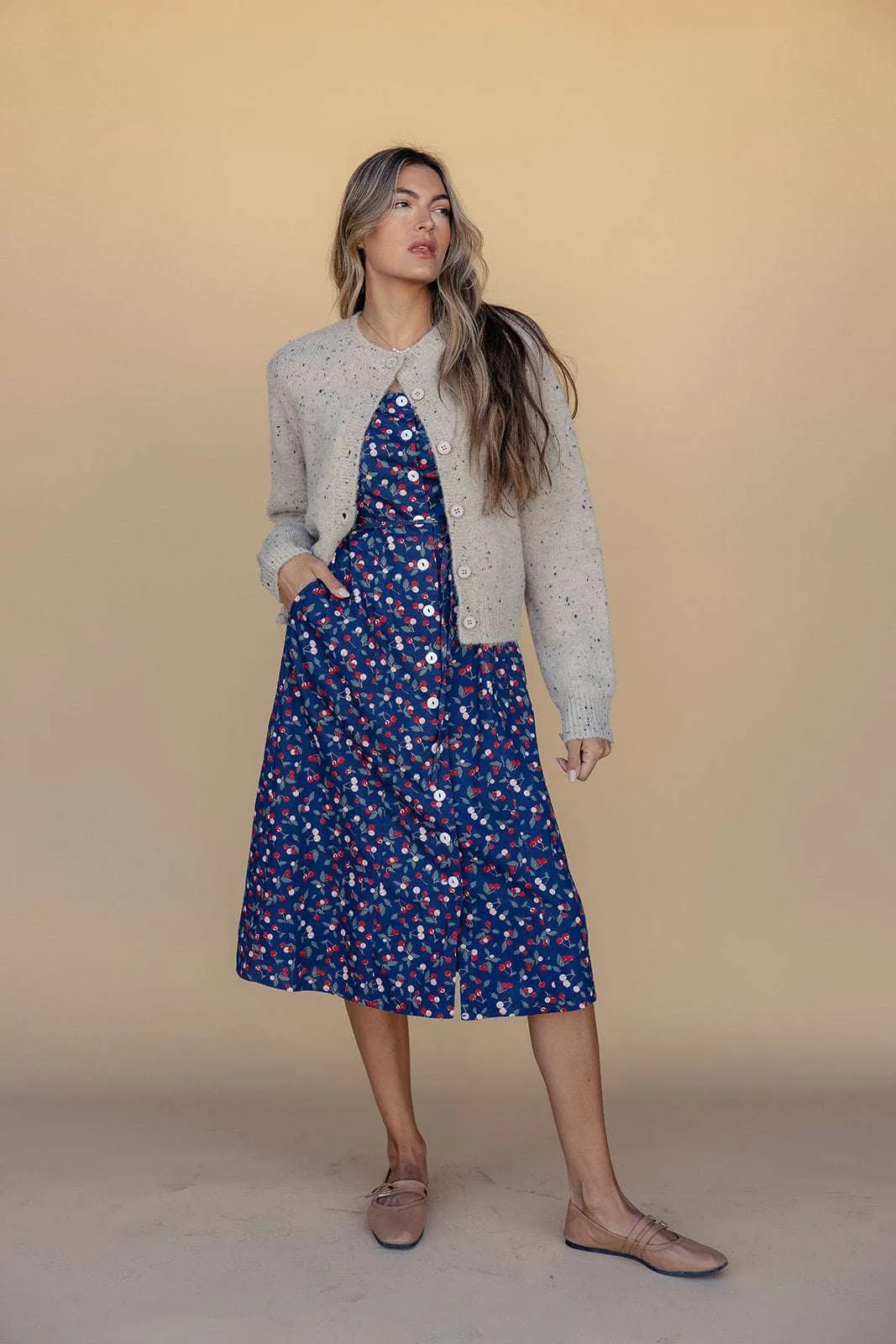 The Cherry Button Down Dress