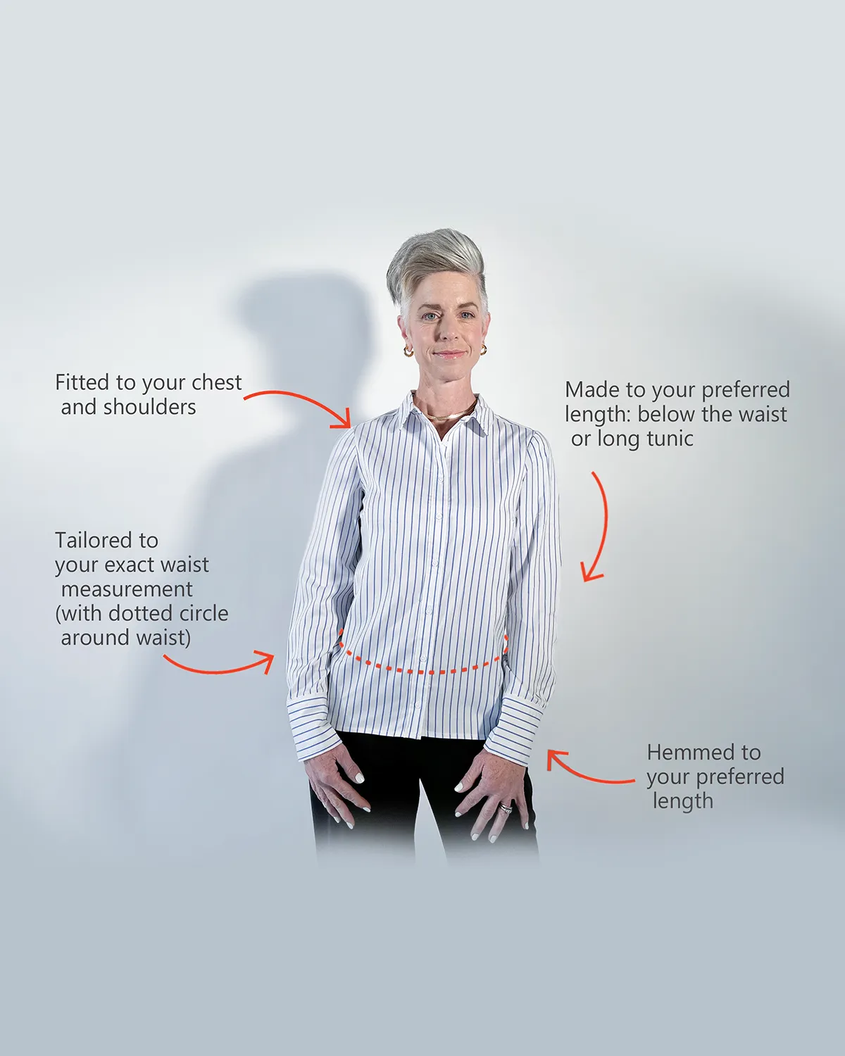 The Made for You Shirt - Blue Striped