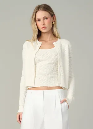THE POINTELLE DANI CARDIGAN