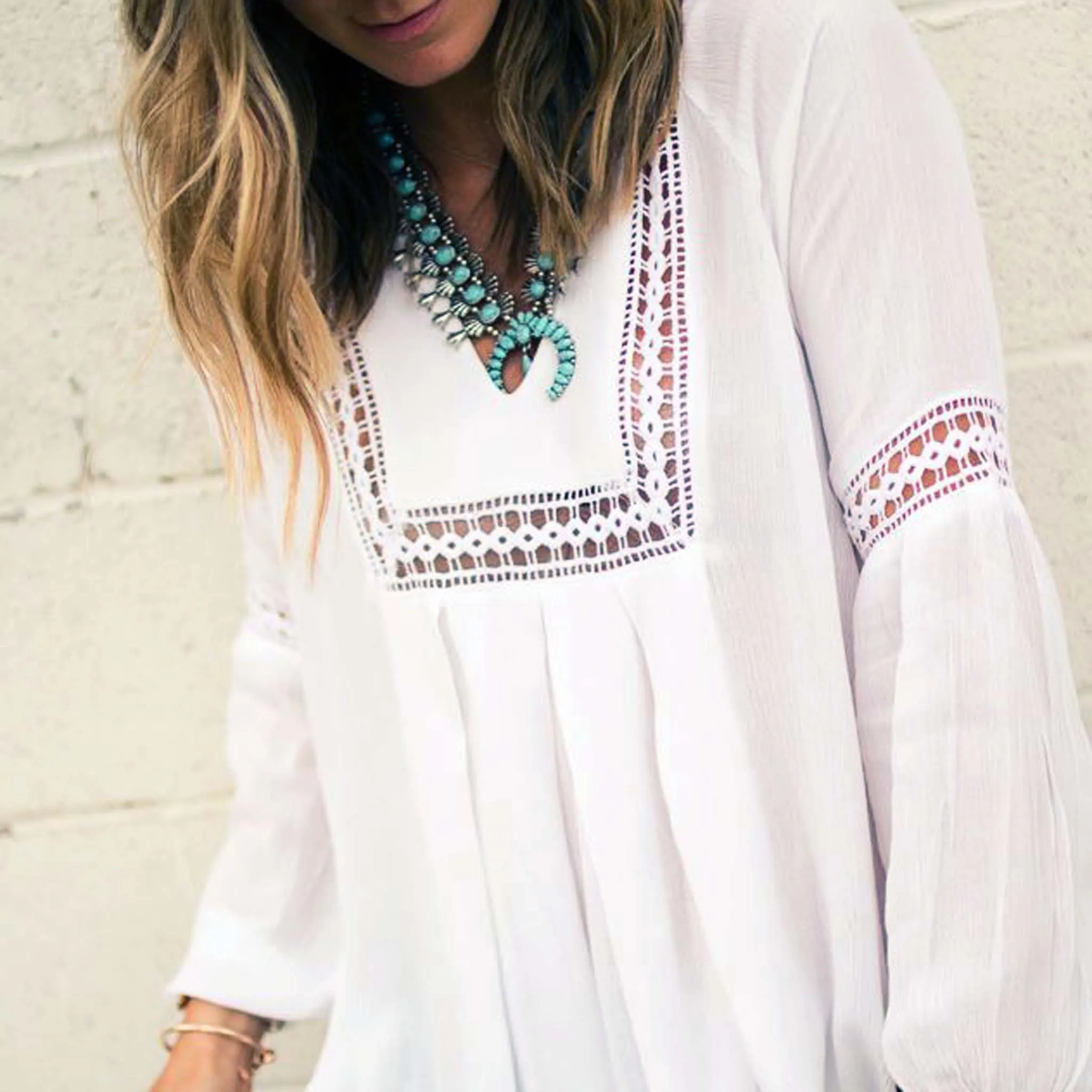 The Snowy Lace Blouse (wholesale)