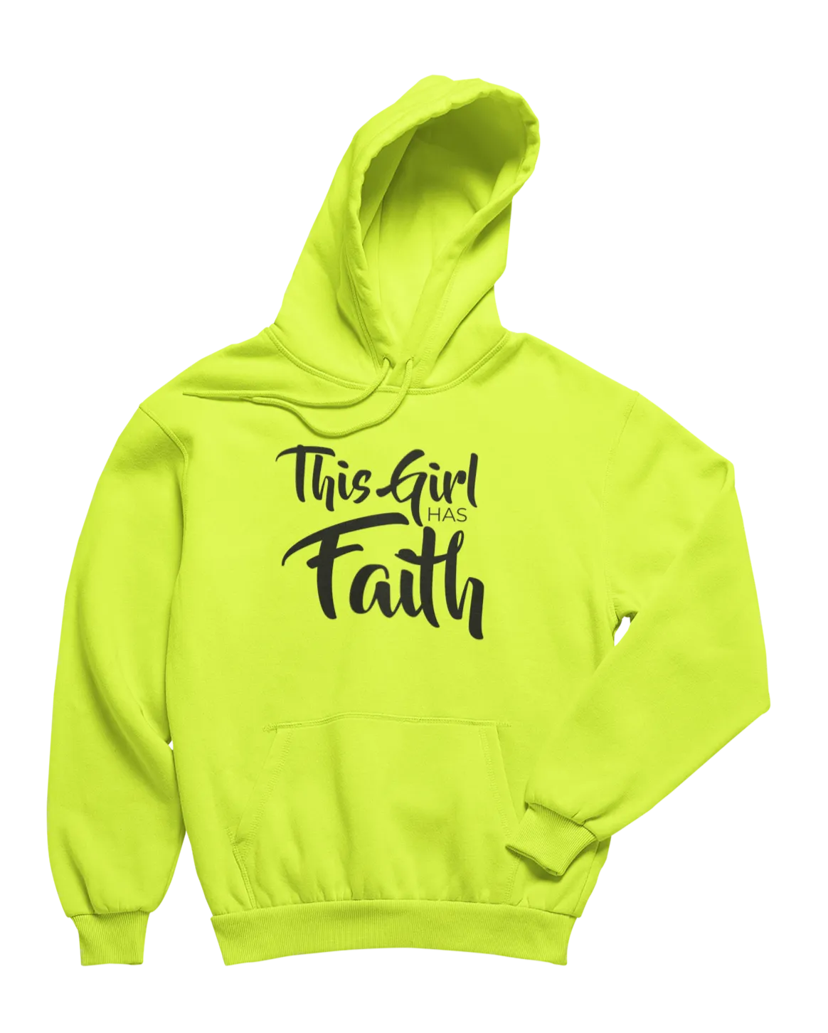 This Girl Has Faith Hoodie - Neon