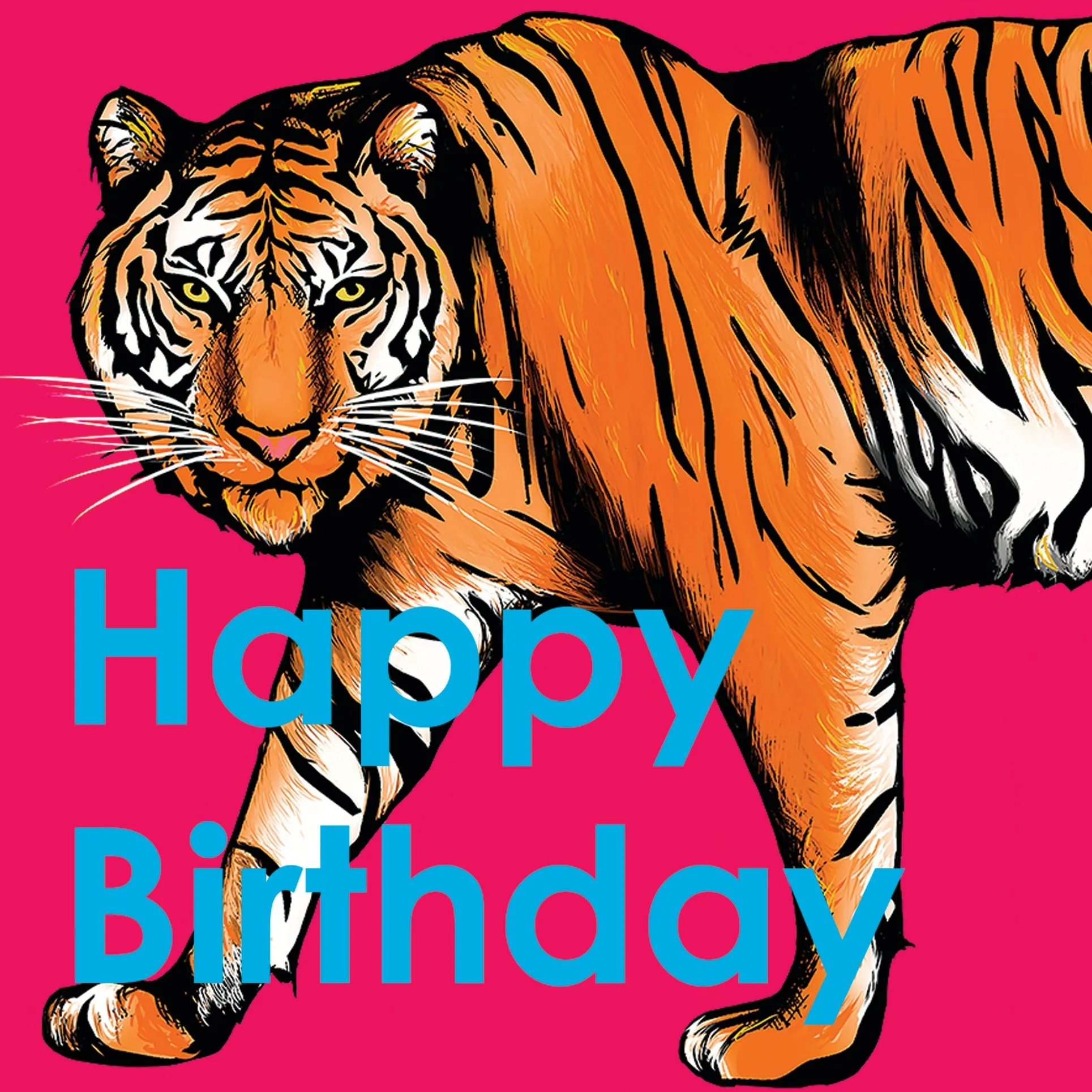 Tiger Birthday Card