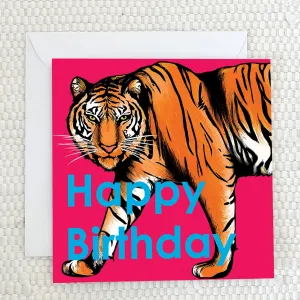 Tiger Birthday Card