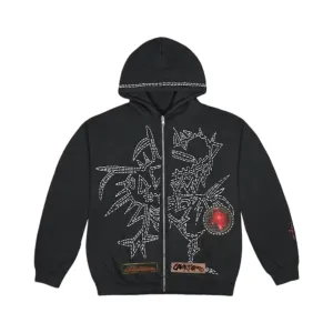 Travis Scott Blackout Zip Up Black