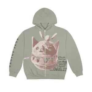 Travis Scott Cactus Jack New Sight Zip Up Hoodie Olive