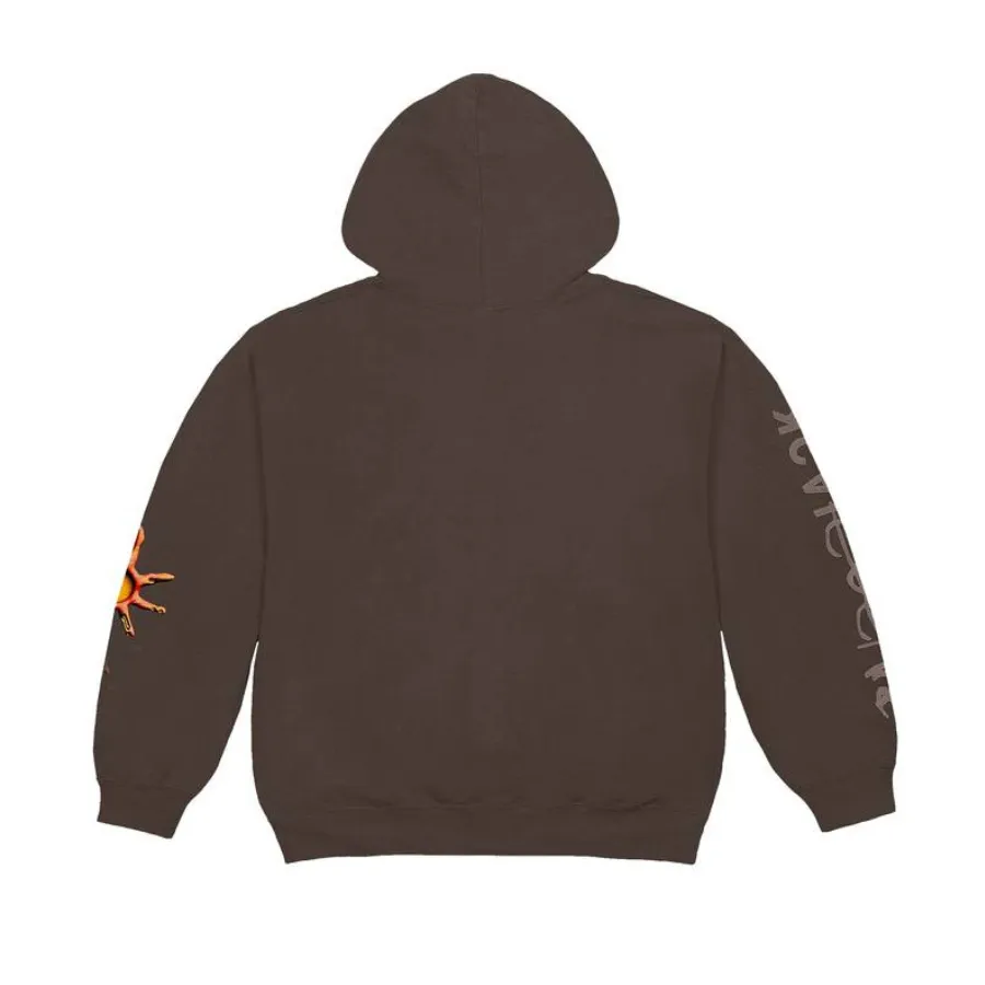 Travis Scott Reverse Dog Zip Up Hoodie Brown