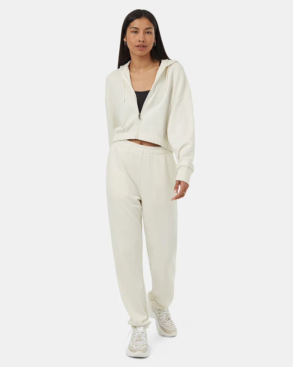 TreeTerry Oversized Cropped Zip Hoodie
