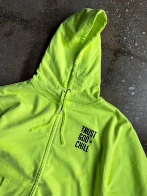 Trust God   Chill Adult Full-Zip Box Hoodie